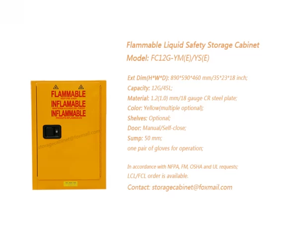 12 GAL flammable safety cabinet