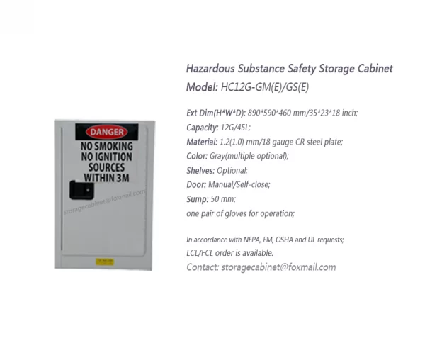 12 GAL Hazardous Safety Storage Cabinet