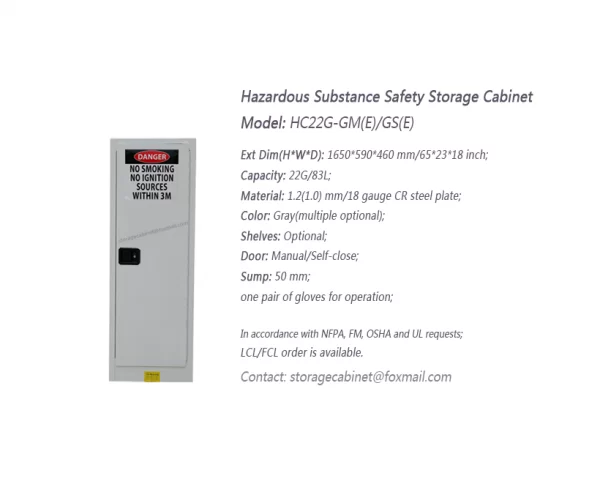22 GAL Hazardous Safety Storage Cabinet