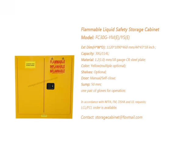 30 GAL Flammable Safety Storage Cabinet