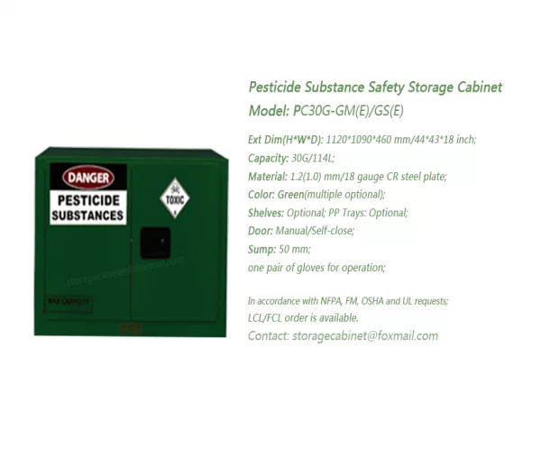 30 GAL Pesticide Safety Storage Cabinet