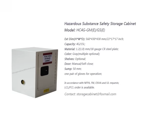 4 GAL Hazardous Safety Storage Cabinet