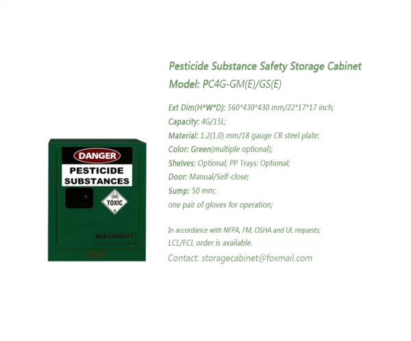 4 GAL Pesticide Safety Storage Cabinet