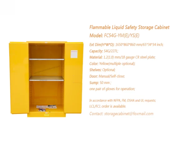 54 GAL flammable storage cabinet