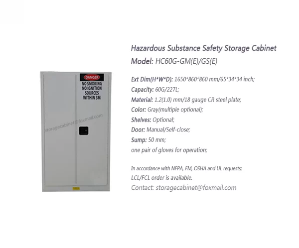 60 GAL Hazardous Safety Storage Cabinet
