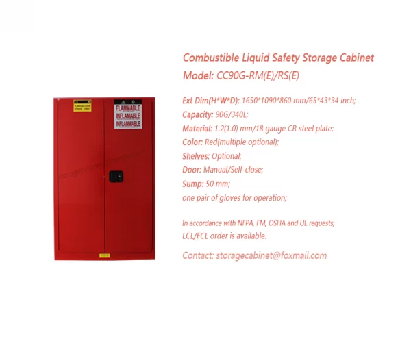 90 GAL Combustible Safety Storage Cabinet