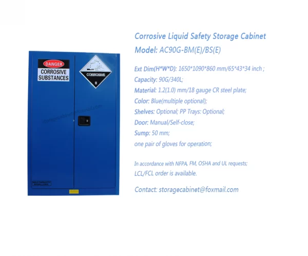 90 GAL Corrosive Safety Storage Cabinet