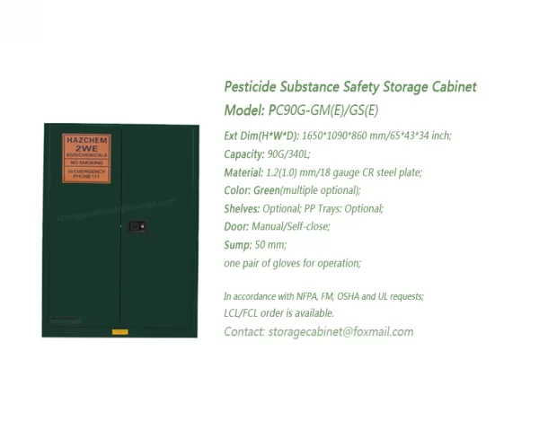 90 GAL Pesticide Safety Storage Cabinet
