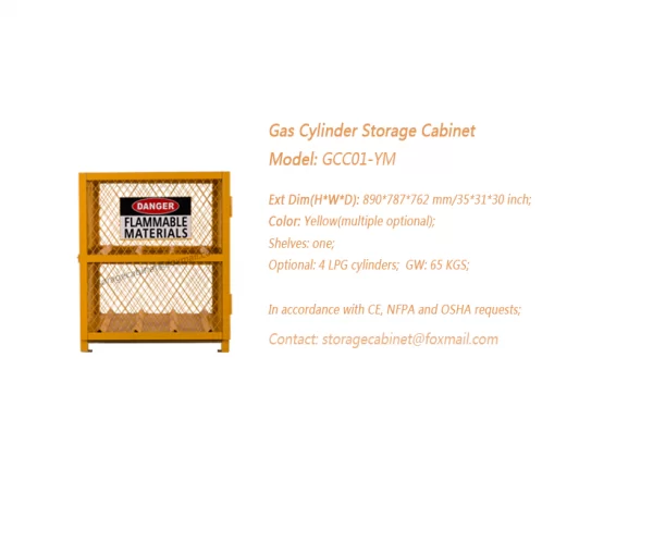 GCC01 Gas Cylinder Storage Cabinet