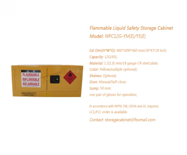 WFC 12 GAL flammable safety cabinet