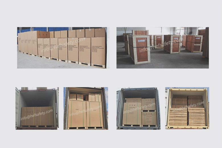 package and loading for safety storage cabinet